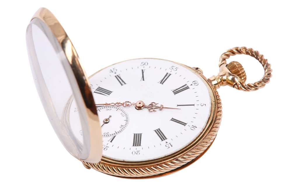 OPEN-FACE POCKET WATCH. 14K YELLOW GOLD. - Image 2 of 6