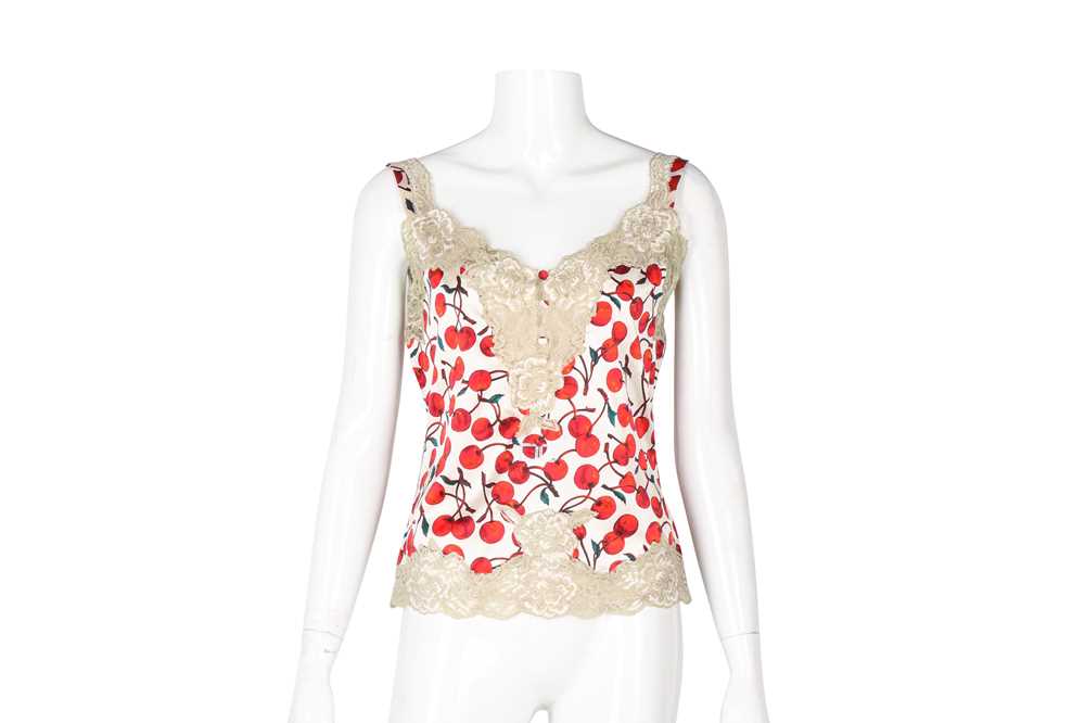 Dolce & Gabbana Cherry Print Camisole Top - Size 42