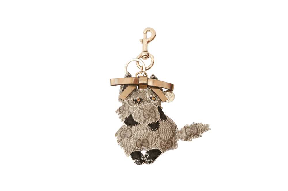 Gucci Beige GG Monogram German Shepherd Bag Charm