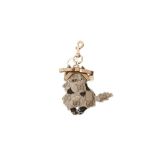 Gucci Beige GG Monogram German Shepherd Bag Charm