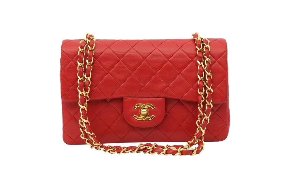 Chanel Red Small Classic Double Flap Bag