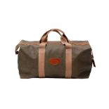 Mulberry Khaki Scotchgrain Clipper Weekend Bag