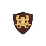 Miu Miu Brown Crest Brooch