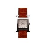 λ Hermes Heure H Stainless Steel Watch Small