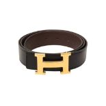 Hermes Black Box Constance Belt - Size 95