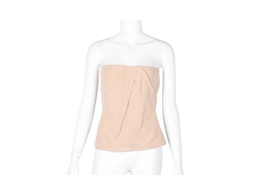 Gucci Beige Silk Bustier Top - Size 42