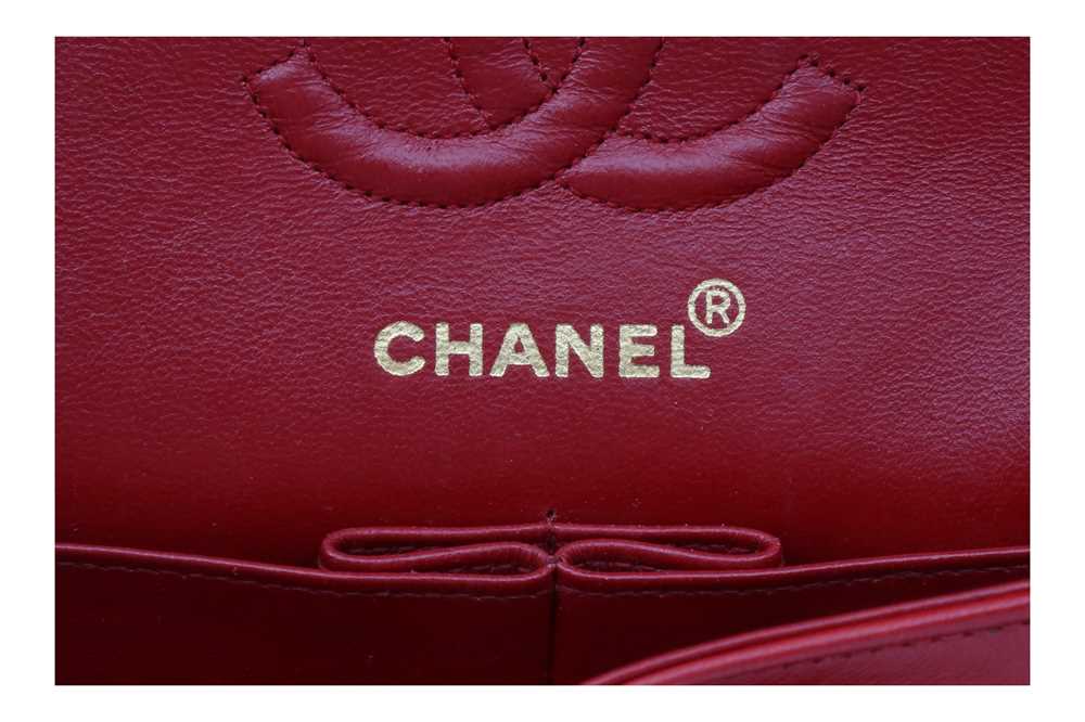 Chanel Red Small Classic Double Flap Bag - Image 7 of 8