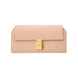 Chloe Pink Turnlock Continental Wallet