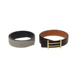 Hermes Black Box Rider Belt - Size 75 and 80