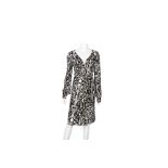 Gucci Monochrome Baroque Wrap Dress - Size L