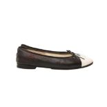 Chanel Black CC Ballet Flat - Size 41