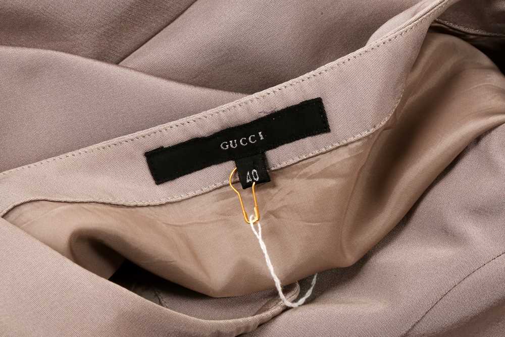Gucci Grey Silk Sleeveless Shift Dress - Size 40 - Image 5 of 5