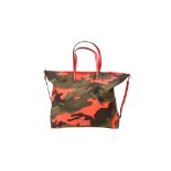 Valentino Khaki Camouflage Rockstud Reversible Tote