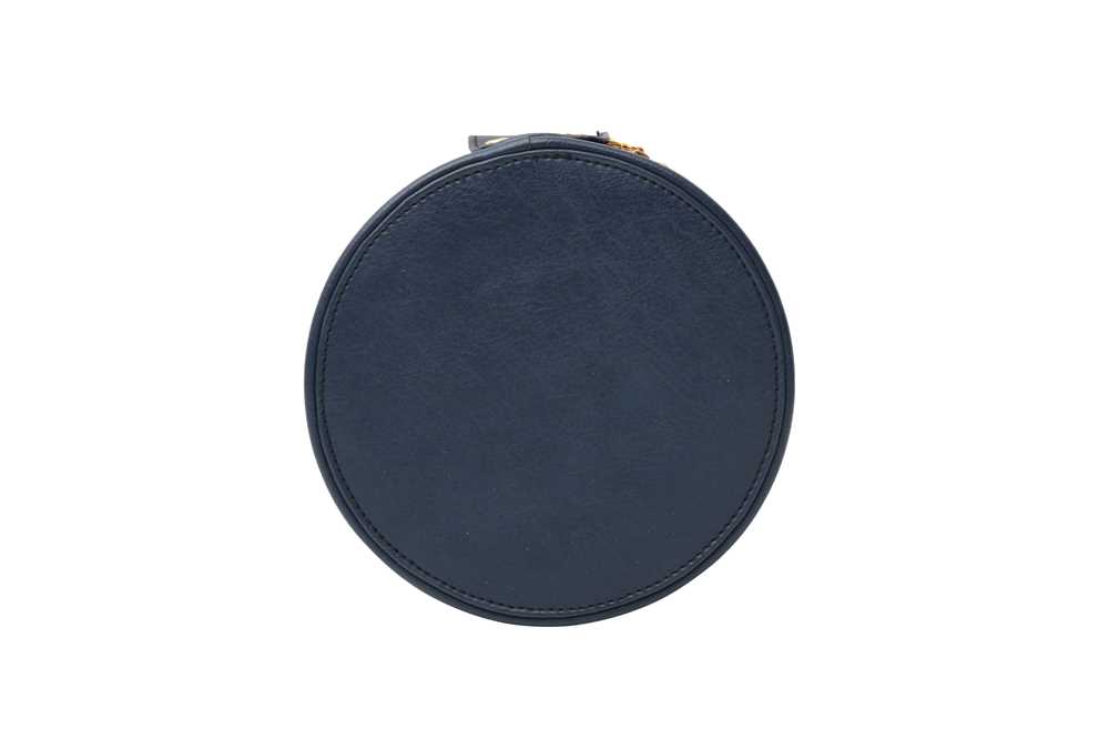 Christian Dior Blue Round Cosmetic Case - Image 3 of 4