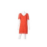 Dolce & Gabbana Coral Lace Dress - Size 44