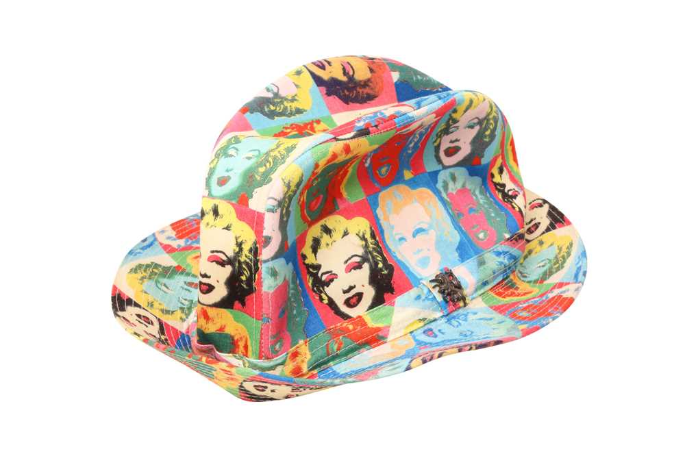 Philip Treacy X Andy Warhol Blue Trilby Hat - Size M - Image 2 of 3