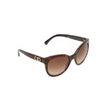 Chanel Brown CC Butterfly Sunglasses