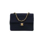 Chanel Navy Mini Square Single Flap Bag