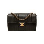 Chanel Dark Brown Vertical Quilted Flap Bag