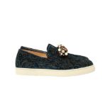 Christian Louboutin Teal Baroque Slip On Sneaker - Size 40