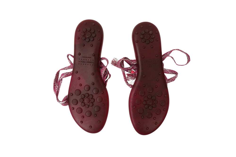 Jimmy Choo Pink Jelly Wrap Sandal - Size 41 - Image 4 of 4