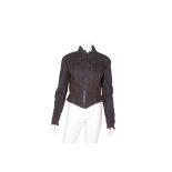 Alexander McQueen Black Denim Victorian Jacket - Size 42