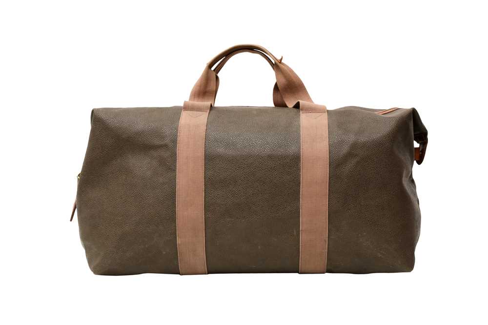 Mulberry Khaki Scotchgrain Clipper Weekend Bag - Image 3 of 6