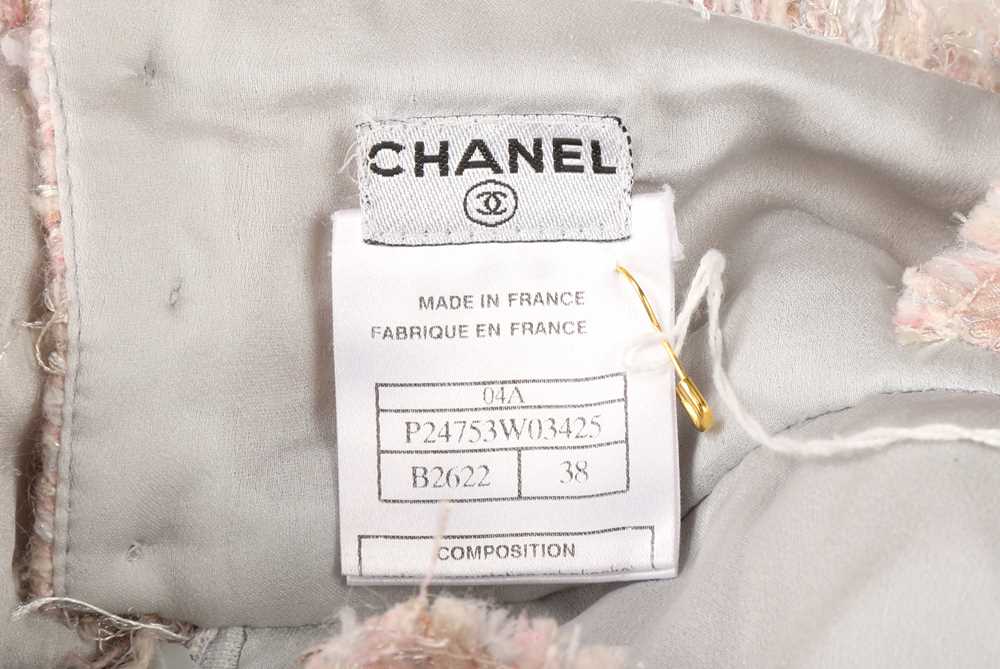 Chanel Pink Tweed Tuille Dress and Jacket - Size 38 - Image 6 of 7