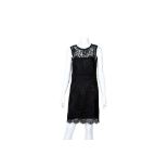 Dolce & Gabbana Black Lace Sleeveless Dress - Size 44