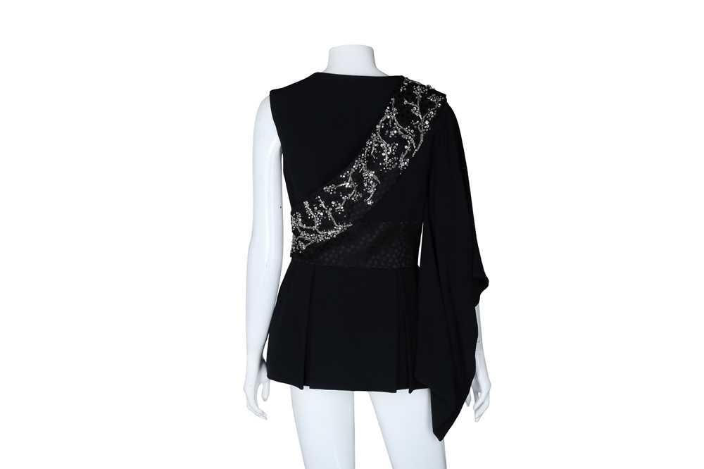 Alexander McQueen Black Embellished Kimono Top - Size 42 - Image 2 of 3