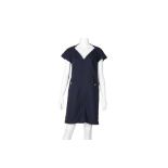 Chanel Navy Waffle Sailor Dress