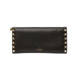 Valentino Black Rockstud Wallet On Chain