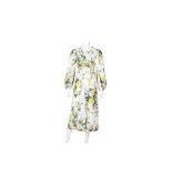 Zimmerman Ivory Silk Floral Print Midi Dress - Size M