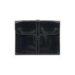 Hermes Navy Box Jige Clutch GM