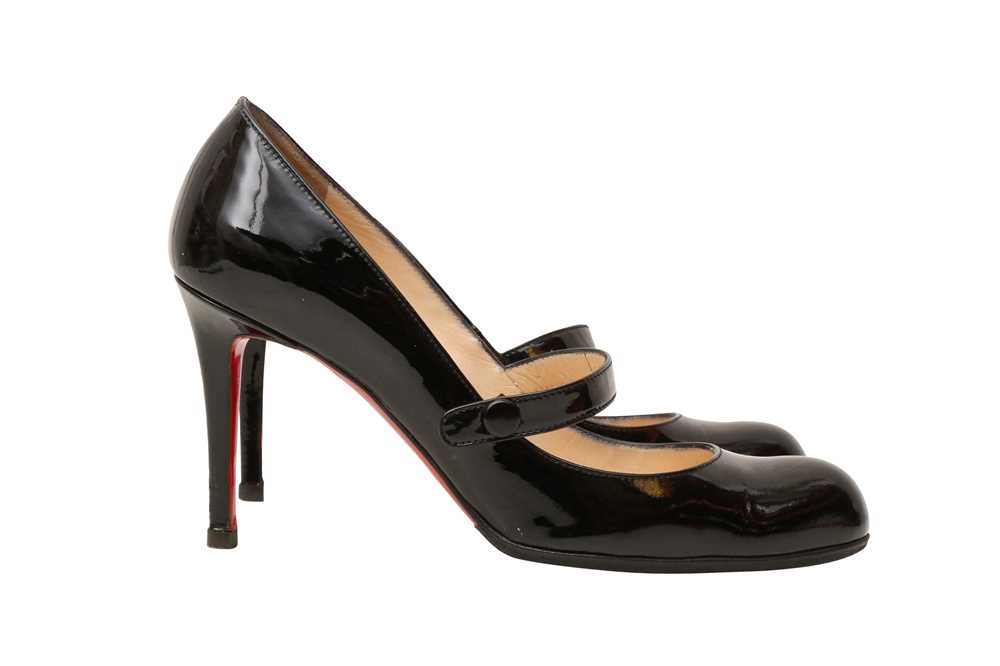 Christian Louboutin Black Simple Heeled Pump - Size 38.5