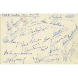 Autograph Album.- Cricket & Car Racing