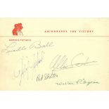 Vintage Hollywood.- Autographs for Victory