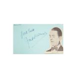 Autograph Album.- Actors & Entertainers