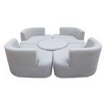 MAZE LOUNGE OUTDOOR FURNITURE; A CONTEMPORARY SNUG DAYBED SECTIONAL GARDEN SUITE