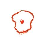 A COLLECTION OF CORAL JEWELLERY