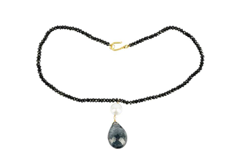 A RUTILATED QUARTZ NECKLACE - Image 2 of 2