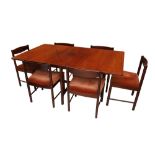 AN A H MCINTOSH & CO LTD SIMULATED ROSEWOOD DINING TABLE, 1960S