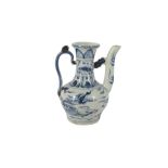 A CHINESE BLUE AND WHITE 'DRAGON' EWER, 20TH CENTURY