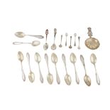 A mixed group of 800 standard silver spoons