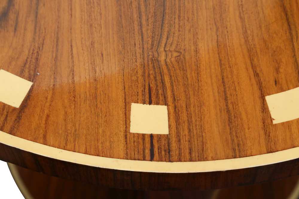 AN ART DECO STYLE ROSEWOOD CIRCULAR OCCASSIONAL TABLE - Image 3 of 3
