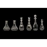 A COLLECTION OF DECANTERS