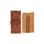 TWO COLOURFUL IRANIAN FLATWEAVES Iran, 20th century