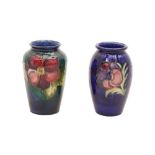 A PAIR OF MOORCROFT VASES