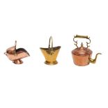 19TH CENTURY COPPER AND BRASS ITEMS