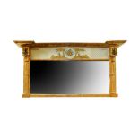 A FINE 19TH CENTURY OVERMANTLE MIRROR